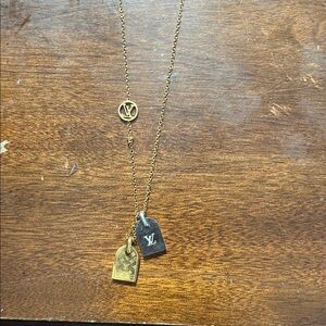 Louis Vuitton Gold and Silver Charm Necklace